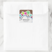 カラフル誕生日 スクエアシール (バッグ)