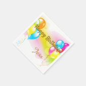 カラフル誕生日 スタンダードカクテルナプキン (角)
