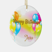 カラフル誕生日 セラミックオーナメント (右)