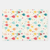 カラフル誕生日 ラッピングペーパーシート (正面2)