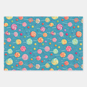 カラフル誕生日 ラッピングペーパーシート (正面)