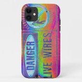 カラフル警告 Case-Mate iPhoneケース (裏面)