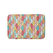 カラフル豚おもしろいと可愛い柄 バスマット (正面)