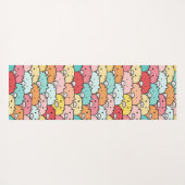 カラフル豚おもしろいと可愛い柄 ヨガマット (裏面(横))