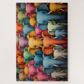 カラフル象 ジグソーパズル (縦)