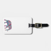 カラフル象 ラゲッジタグ (正面横)