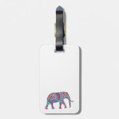 カラフル象 ラゲッジタグ (裏面縦)