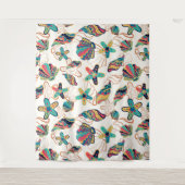 カラフル貝の柄タペストリー タペストリー (正面)