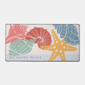 カラフル貝パーソナライズされた デスクマット (正面)
