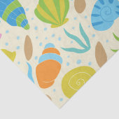 カラフル貝類とヒトデ航海のン 薄葉紙 (詳細)