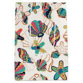 カラフル貝類中抱き枕 ミディアムペーパーバッグ (裏面)