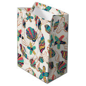 カラフル貝類中抱き枕 ミディアムペーパーバッグ (裏面アングル)