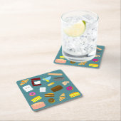 カラフル財焼いた品・ベーキング用具コースター スクエアペーパーコースター (インサイチュ)