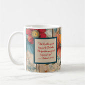 カラフル賛美素朴花のマグカップ コーヒーマグカップ (左)