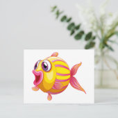 カラフル質の魚 ポストカード (スタンド正面)