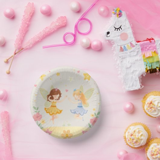 カラフル踊りフローラフェリー1と金ゴールドグリッター ペーパーボウル (パーティー)