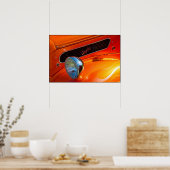 カラフル車08大プリント ポスター (キッチン)