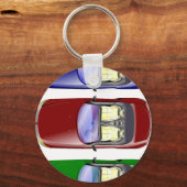 カラフル車 キーホルダー (正面)