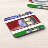 カラフル車 コースター (左側)