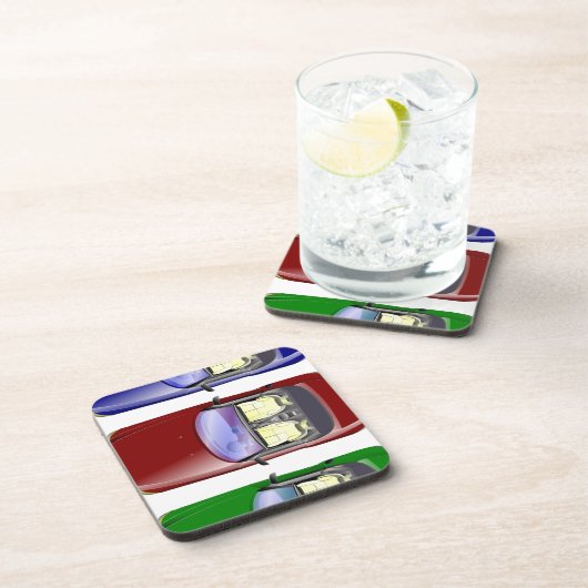 カラフル車 コースター (右側)