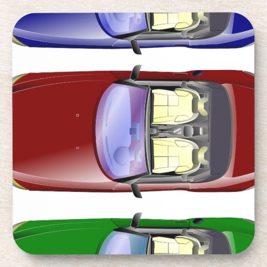 カラフル車 コースター (正面)