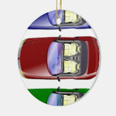 カラフル車 セラミックオーナメント (左)