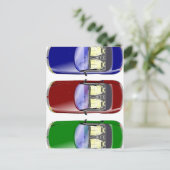 カラフル車 ポストカード (スタンド正面)