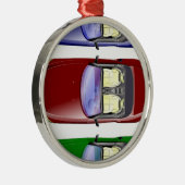 カラフル車 メタルオーナメント (右)