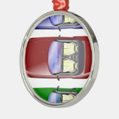 カラフル車 メタルオーナメント (左)