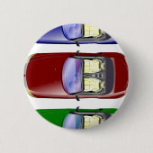 カラフル車 缶バッジ (正面)