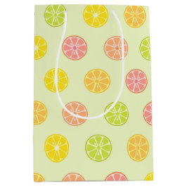 カラフル輪切り ミディアムペーパーバッグ