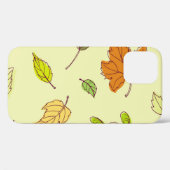 カラフル輪郭葉は黄色 Case-Mate iPhoneケース (裏面 (横))