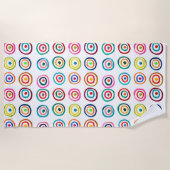 カラフル輪 ビーチタオル (正面)