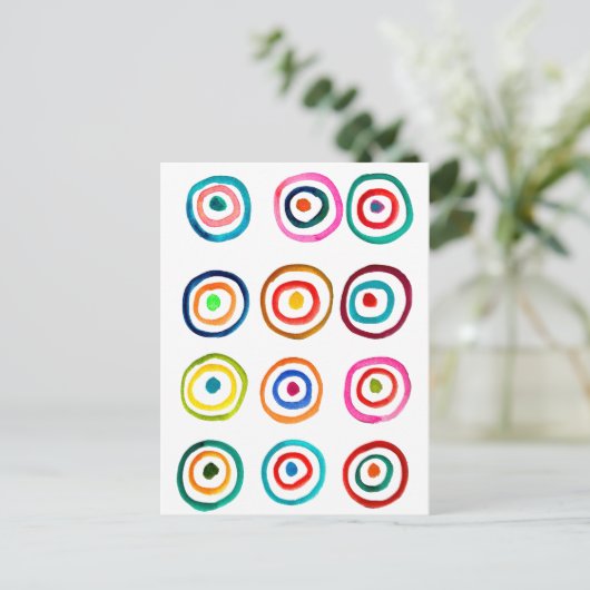 カラフル輪 ポストカード (スタンド正面)