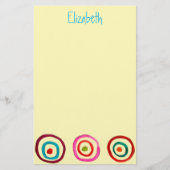 カラフル輪 便箋 (正面)