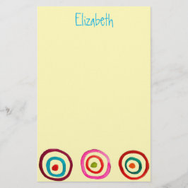 カラフル輪 便箋