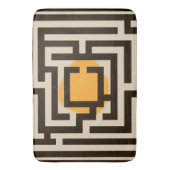 カラフル迷路パターカスタムン バスマット (正面縦)