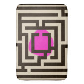カラフル迷路パターカスタムン バスマット (正面縦)