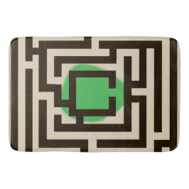 カラフル迷路パターカスタムン バスマット