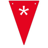 カラフル追加文字パーソナライズされたカスタム バンティングフラッグ (第1の旗)