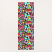 カラフル通りアポップ・アートのート ヨガマット (裏面)