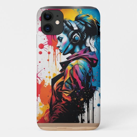 カラフル通りアートポートレート Case-Mate iPhoneケース (裏面)