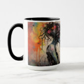 カラフル通りアートマグ – アーバンハートビート マグカップ (左)