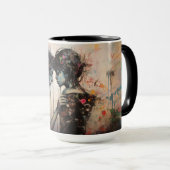 カラフル通りアートマグ – アーバンハートビート マグカップ (正面右)