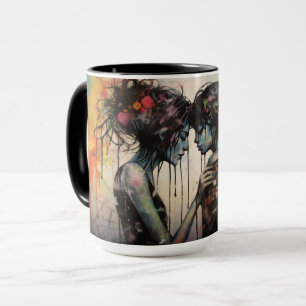 カラフル通りアートマグ – アーバンハートビート マグカップ