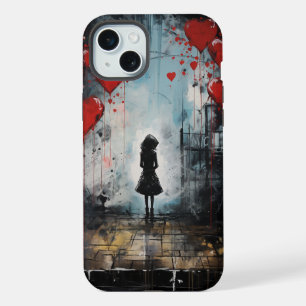 カラフル通りアート – グラフィティ電話ケース iPhone 15 PLUSケース