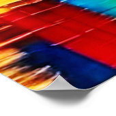 カラフル通りシーンアート ポスター (角)