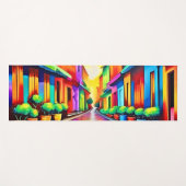 カラフル通りシーンアート ヨガマット (正面(横))
