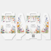 カラフル野エレガント花結婚大 フェイバーボックス (見開き)