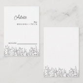 カラフル野結婚花アドバイス アドバイスカード (正面/裏面)